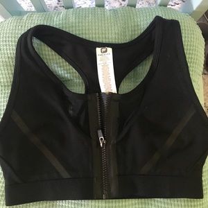 Zip Front High Impact Sports Bra